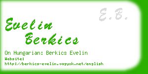 evelin berkics business card